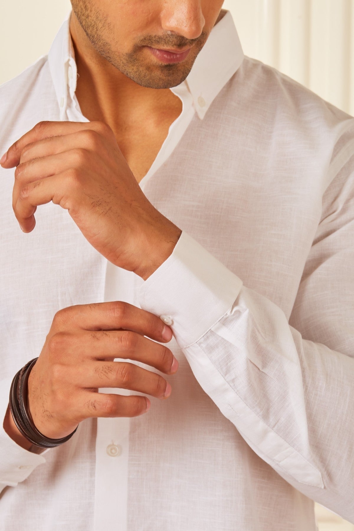 White Salt Linen Shirt